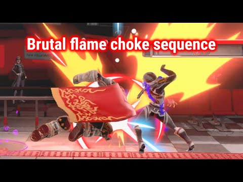 Brutal flame choke sequence