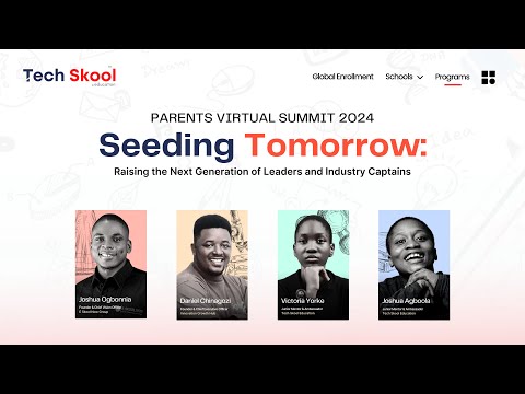 Parent's Virtual Summit 2024 by Tech Skool Education | Seeding Tomorrow