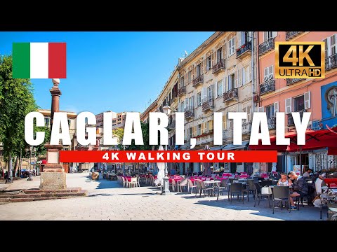 🇮🇹 Cagliari, Sardinia, Italy Walking Tour | Day & Night Walkthrough | 4K HDR 60fps