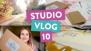 STUDIO VLOG | Launching calligraphy kits, brand collaborations & packing Etsy orders | 010