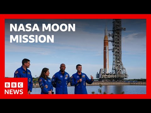 Nasa rolls out Artemis II rocket ahead of crewed Moon mission | BBC News