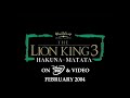 The Lion King 3 Hakuna Matata Trailer UK DVD VHS 2004