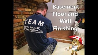 Watch video: Basement Flooring and Wall Finishing