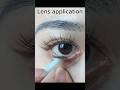 Lens Application Shorts Makeuptutorial Eyemakeup
