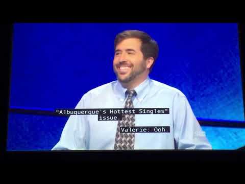Jeopardy SEASON 36 Premiere Week, Jason Zuffranieri on “Albuquerque’s Hottest Singles”?? (9/10/19)