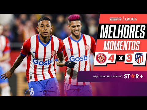 Gols e lances de Girona x Atlético de Madri