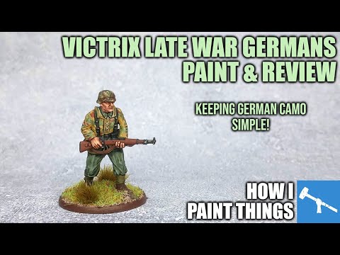 Paint & Review - Victrix Plastic WWII Late War Germans [How I Paint Things]