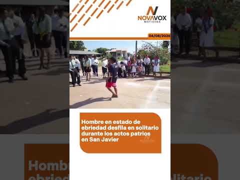 🟠 Un hombre en presunto estado de ebriedad captó la atención de los asistentes
