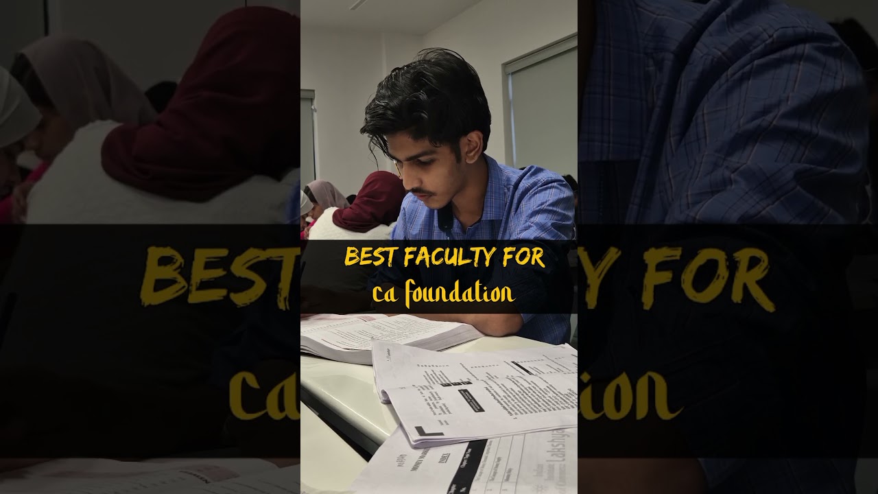 Best/Free youtube channels for CA foundation! Best teachers for CA foundation| CA #ca #shorts