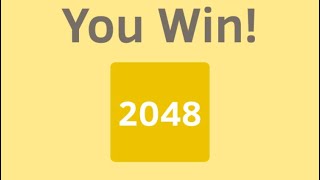 Winning 2048 made easy! No cheat required