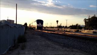 preview picture of video 'BNSF Amtrak 156 on train 4 P42 Surfliner  Metrolink at Pico Rivera'