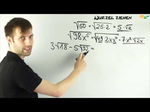 Wie geht teilweises Wurzelziehen? Wurzeln vereinfachen einfach erklärt I Mathematik