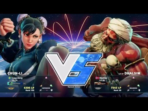SFV - Lagerborg (Chun-Li) Vs SimSim (Dhalsim)