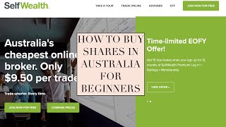 Self Wealth Stock Broker Tutorial | How To Buy Shares In Australia ASX
