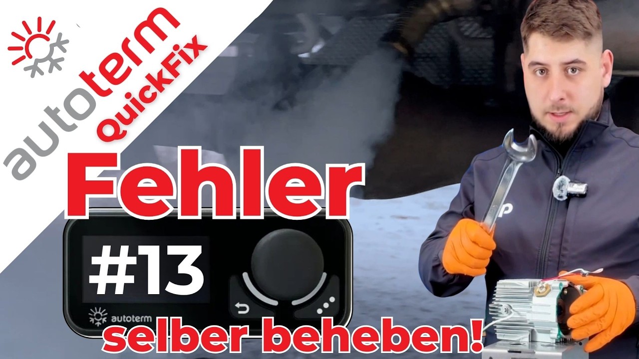 Fix Autoterm Air 2D Error 13: clean the combustion chamber