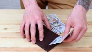 Картхолдер унисекс 20447 Винтаж темно-коричневый