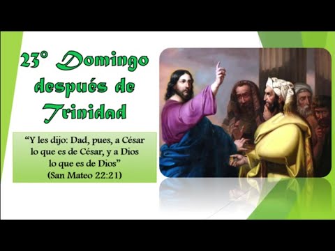 Oficio de la Palabra. San Mateo 22:15-22. Trinidad 23