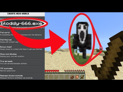 PixlraZor - "DON'T PLAY ON THIS CURSED SEED "bloddy-666.exe" on Minecraft(PE, Xbox, Switch, Windows)