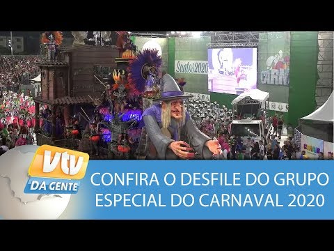 VTV FOLIA | Confira o Desfile do Grupo Especial do Carnaval 2020 de Santos