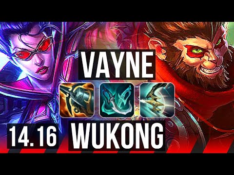 VAYNE vs WUKONG (TOP) | 67% winrate, 4k comeback | EUW Grandmaster | 14.16