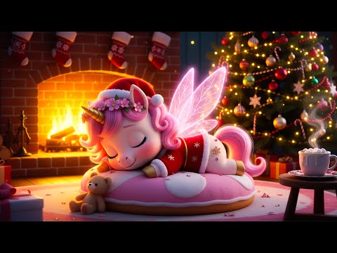 Sweet Music to Sleep | Warm Winter with a Fireplace on Christmas Day #deepsleep