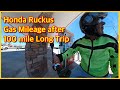 Honda Ruckus MPG after 100 Mile Trip