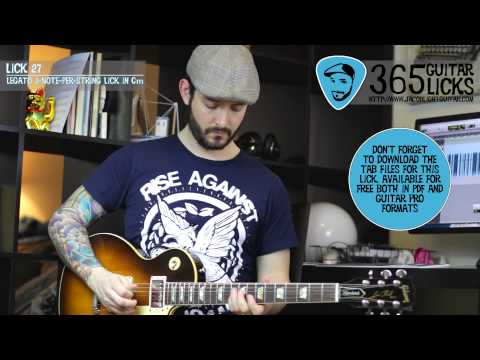 Lick 27/365 - Legato 3-Note-Per-String Lick in Cm | 365 Guitar Licks Project
