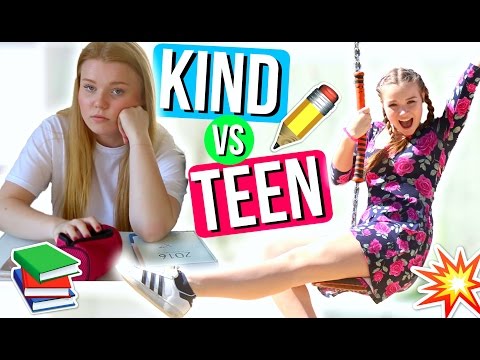 KIND VS TEENAGER IN DER SCHULE! | Julia Beautx Video