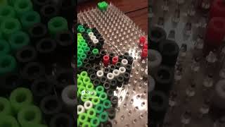 Yoshi (from Mario) with perler beads! #perlers
