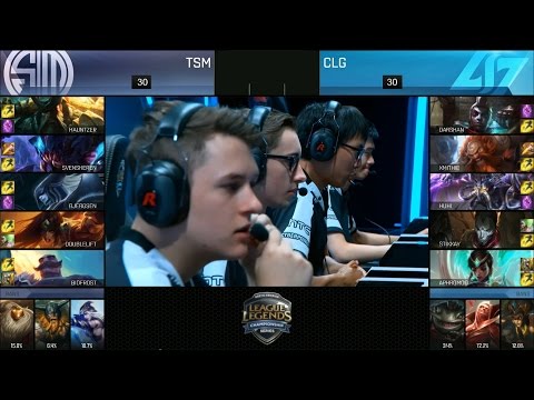 TSM vs CLG Game 3 Highlights - TEAM SOLOMID vs COUNTER LOGIC GAMING NA LCS PLAYOFF SEMIFINAL #2 16