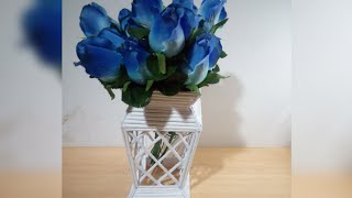 How to make a paper Vase | Easy Craft | DIY  Simple Paper Craft ⚱️💐