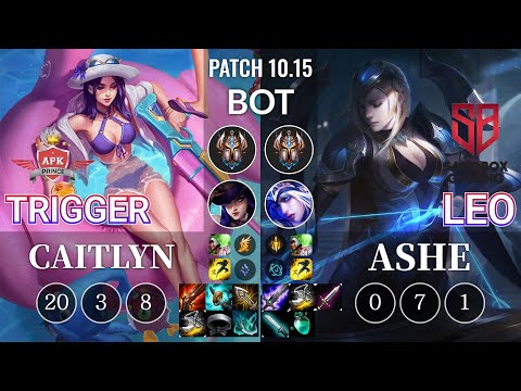APK Trigger Caitlyn vs SB Leo Ashe Bot - KR Patch 10.15