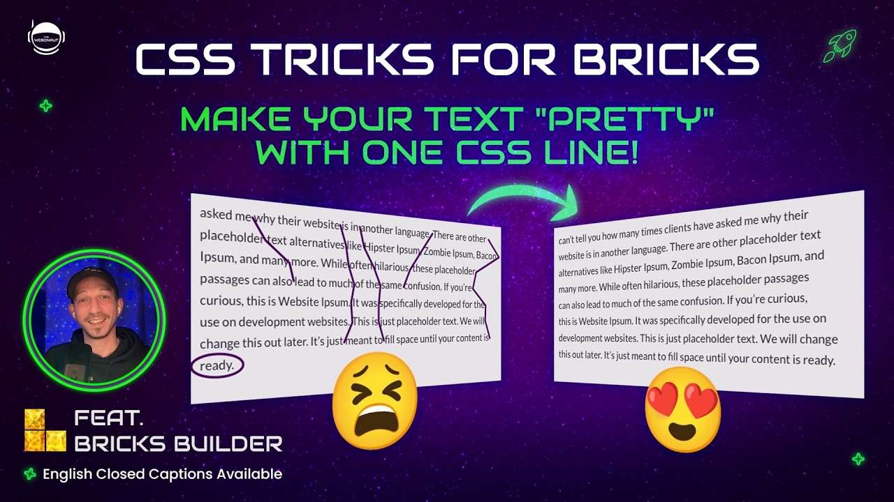 Make Your Text Look Pretty with One CSS Line - CSS Tricks for Bricks Builder - Trick #3