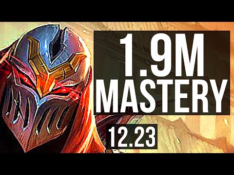 ZED vs VEX (MID) | 5/0/3, 1.9M mastery, 500+ games | EUW Grandmaster | 12.23