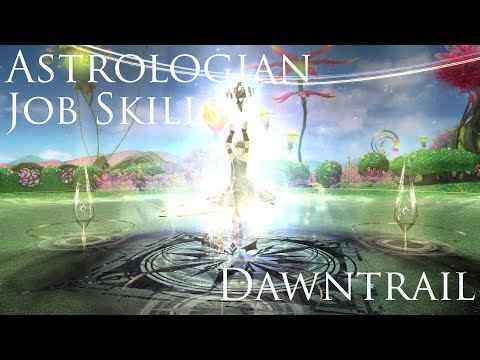 Astrologian Job Skill Animations Dawntrail FFXIV | 占星術師 ジョブアクション動画
