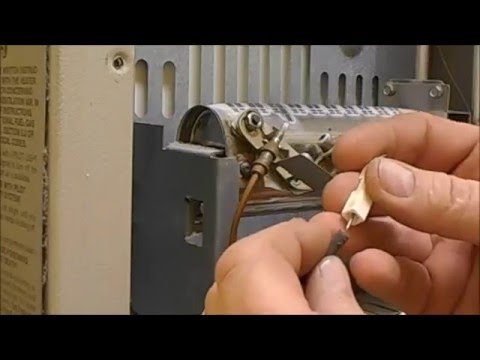 Cleaning a vent free gas heater pilot light