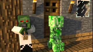 "When Herobrine Isn't Home" - Minecraft Animation