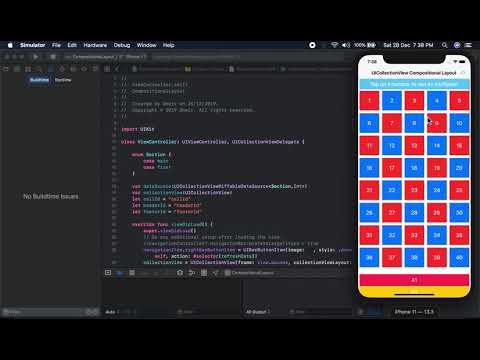 iOS 13: UICollectionViewCompositionalLayout with DiffableDataSource