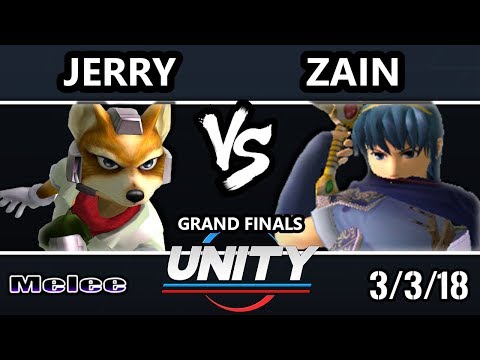 Unity 19 - Jerry (Fox) Vs. Zain (Marth) - SSBM Grand Finals - Smash Melee