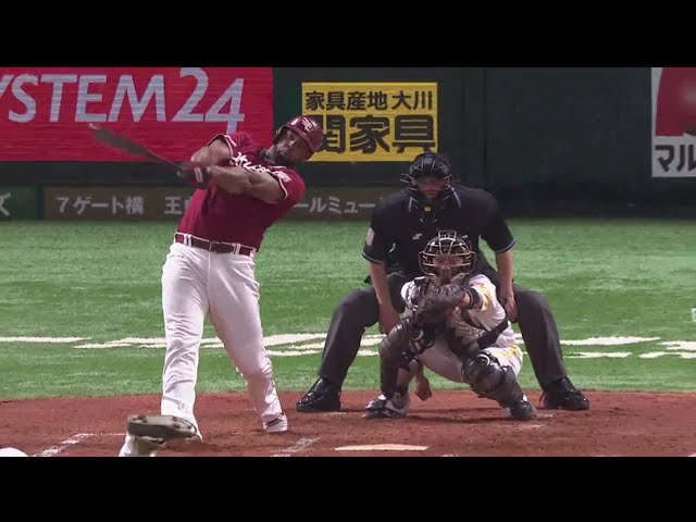 【3回表】今日4打点の大活躍!! イーグルス・ペゲーロ センターへの2ランホームラン!! 2018/5/25 H-E