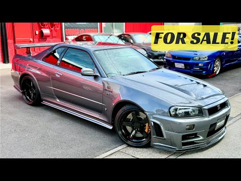 GARAGE DEFEND DEMO NISSAN SKYLINE GT-R R34 VSPEC FOR SALE!