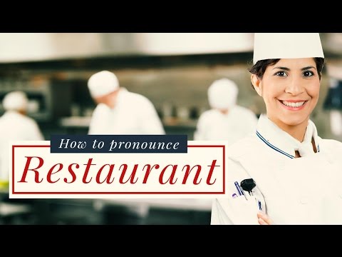 Part of a video titled Pronunciation Of Restaurant In American English - YouTube