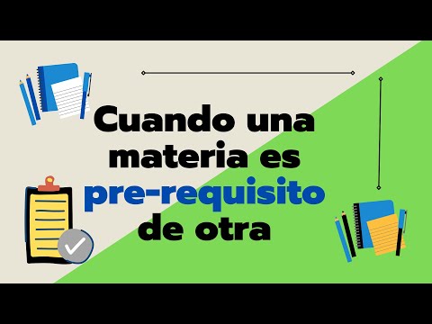 Cuando Una Materia Es Pre-Requisito De Otra | SAMELI GARCIA.