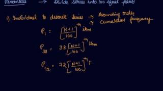 Percentile Individual , Discrete & Continuous Series | 11 Economics Measures of Central Tendency