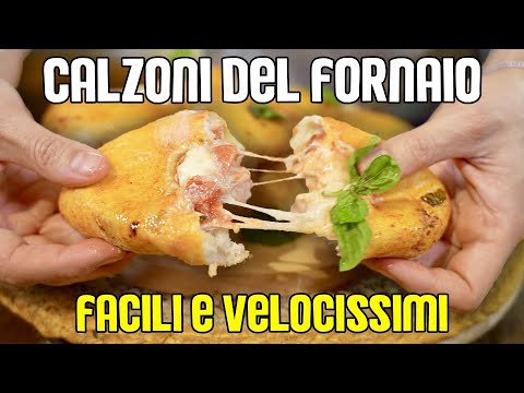 HO FATTO I CALZONI AL FORNO CHE MANGIAVO ALLE SUPERIORI - RICETTA FACILE , FACILISSIMI e FILANTI