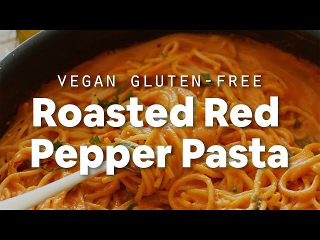 Vegan Roasted Red Pepper Pasta (GF) | Minimalist Baker Recipes