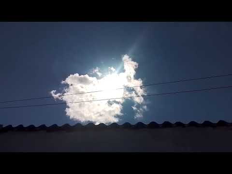 Sol 🌞 saindo por de trás das nuvens,visto de itajá Goiás aos 06/12/2025