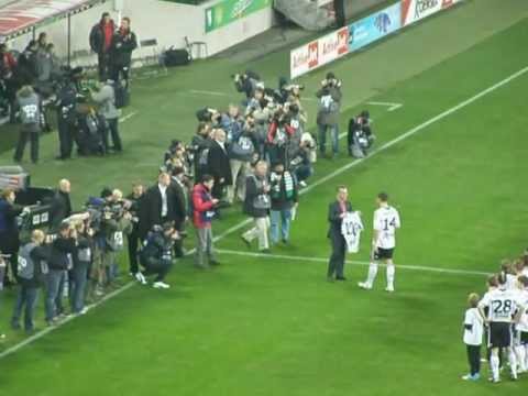 Legia-Widzew 23.11.2012 Jakub Wawrzyniak - setny mecz ligowy w barwach Legii