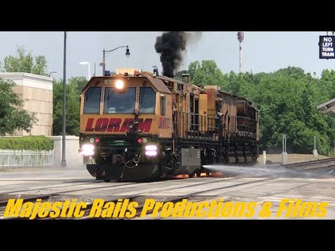 The Loram Crossing Grinder Grinds SB Through Fay NC After Being Stopped