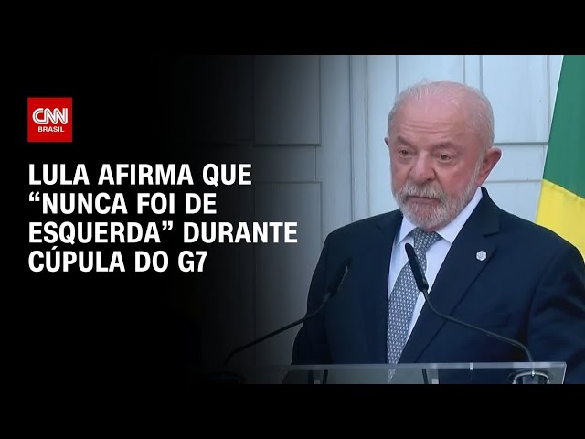 Lula diz a autoridades no G7 que “nunca foi esquerdista” | HORA H